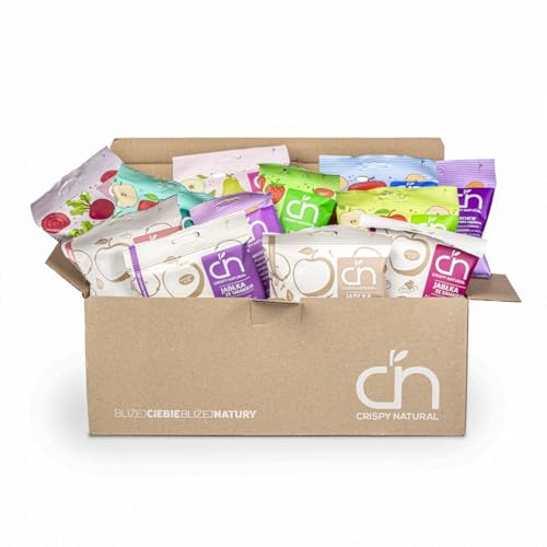 Crispy Natural PROBIERSET | Snack Mix | Apfel | Birne | Pfirsch | Erdbeeren | Karroten | Rotebeete | Ohne Zuckerzusatz von Crispy Natural
