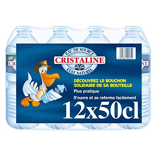 CRISTALINE - Natürliches Quellwasser, 12 x 50 cl, Preis pro Einheit von Cristaline