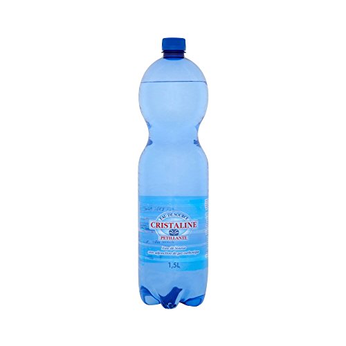 Cristaline Sprudelwasser mit Kohlensäure 1,5 l pro Flasche, Tablett 6 Flaschen von Cristaline