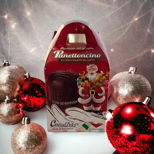 Reine Milchschokolade mit Überraschung, 80 g Frohe Weihnachten! von Cristian dolci srl