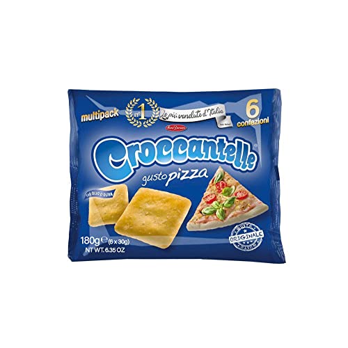 12x Croccantelle Gusto Pizza multipack 210g (6 Umschläge) knuspriger Snack von Croccantelle