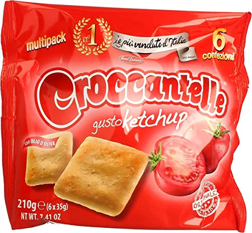 6x Croccantelle Gusto ketchup multipack 210 g(6 Umschläge) aus italien von Croccantelle