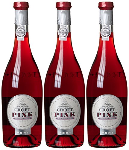 Croft Pink Port, rosé, 3er Pack (3 x 750 ml) von Croft