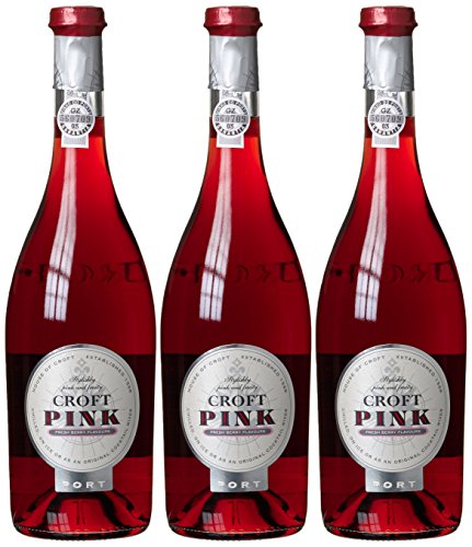 Croft Pink Port, rosé, 3er Pack (3 x 750 ml) von Croft
