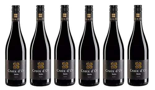 6x 0,75l - 2023er - Croix d'Or - Merlot - Pays d'Oc I.G.P. - Languedoc - Frankreich - Rotwein trocken 6x 0,75l - 2023er - Croix d'Or - Merlot - Pays d'Oc I.G.P. - Languedoc - Frankreich - Rotwein trocken von Croix d'Or