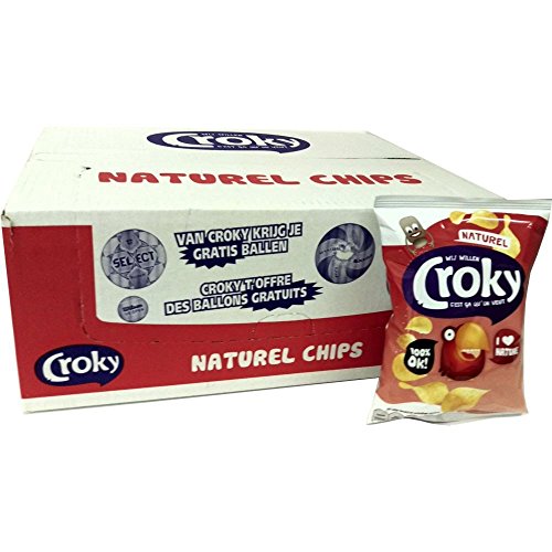 Croky Chips Gourmet Naturel, 20 x 40g von Croky
