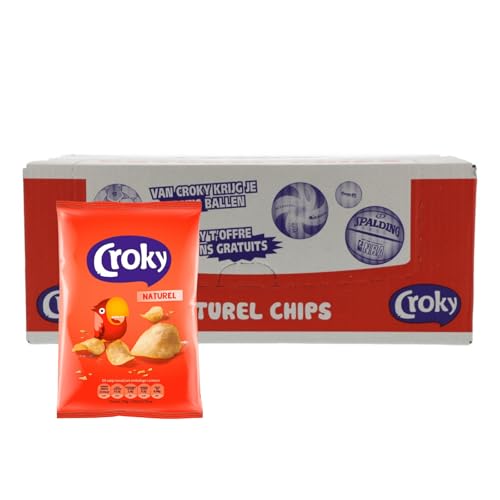 Croky Chips Gourmet Naturel, 20 x 40g von Croky