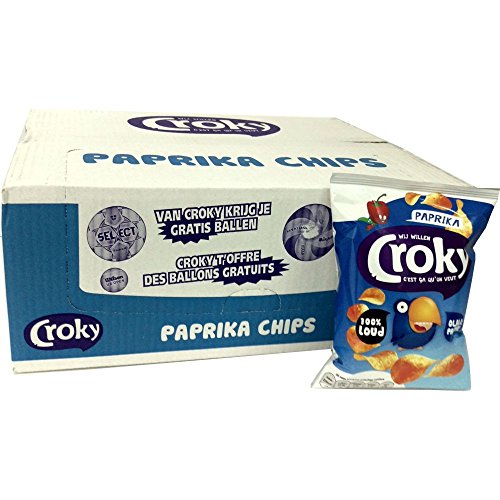 Croky Chips Gourmet Paprika, 20 x 40g von Croky