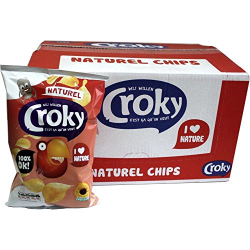 Croky Chips Naturel 12 x 100g Karton von Croky