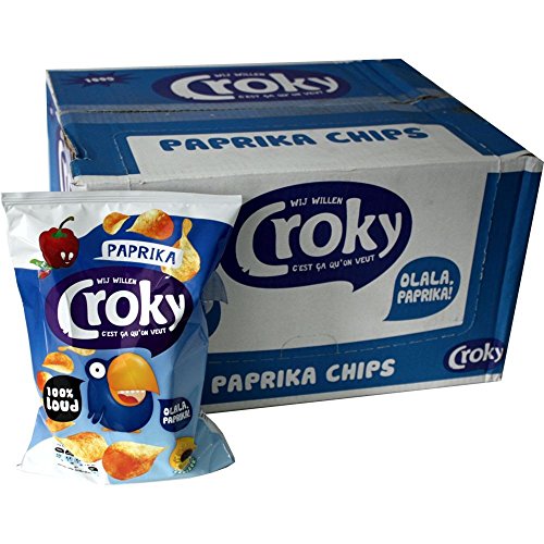 Croky Chips Paprika 12 x 100g Karton Croky Chips Paprika 12 x 100g Karton von Croky