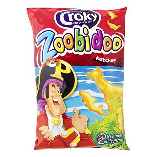 Croky Chips Zoobidoo Ketchup 12 x 80g Karton von Croky