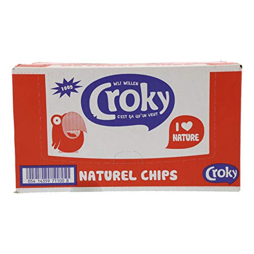 Croky Chips natürlich - 12 Beutel x 100 Gramm von Croky