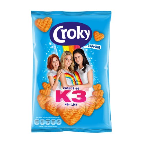 Croky - K3 Herzen Paprika Chips - 12x 80g von Croky