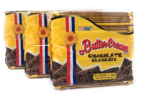 Croley Foods Buttercreme-Knallbonbons – Schokoladengeschmack, 250 g, 10 Stück, 3 Packungen Croley Foods Buttercreme-Knallbonbons – Schokoladengeschmack, 250 g, 10 Stück, 3 Packungen von Croley Foods