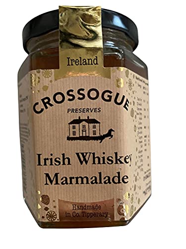 Crossogue Preserves Irish Whiskey Marmalade, Whiskeymarmelade ohne künstliche Farbstoffe, Aromen oder Konservierungsstoffe, hausgemacht in Irland von Crossogue Preserves