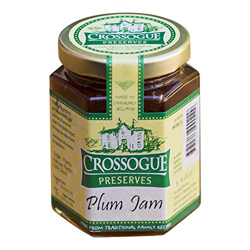 Plum Jam (Pflaumenmarmelade) ohne künstliche Farbstoffe, Aromen oder Konservierungsstoffe, hausgemacht in Irland von Crossogue Preserves