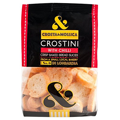 Crosta & Mollica Crostini - Chilli (150g) - Packung mit 6 von Crosta & Mollica