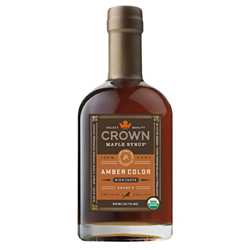 Ahornsirup - Amber Color Maple Syrup von Crown Maple 375 ml - Vegan - Glutenfrei - amerikanischer Premium Maple Syrup - der wohl reinste Ahornsirup der Welt - ideal zu Pancakes von Crown Maple