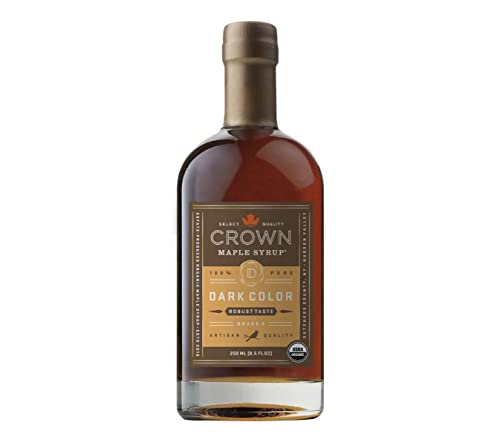 Ahornsirup - Dark Color Maple Syrup von Crown Maple 250 ml - Vegan - Glutenfrei - amerikanischer Premium Maple Syrup - der wohl reinste Ahornsirup der Welt - ideal zu Pancakes von Crown Maple