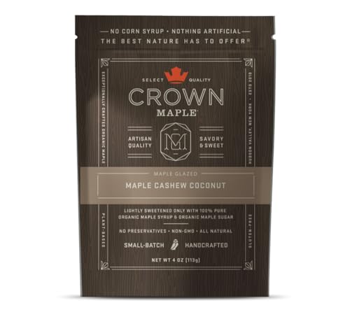 Crown Maple's Ahorn-Kokosnuss-Cashews: Natürliche Köstlichkeit in jedem Biss von Crown Maple