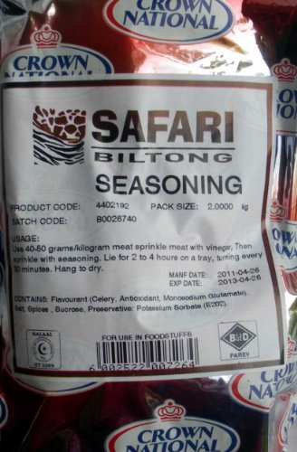 Safari Biltong Seasoning 2kg Safari Biltong Seasoning 2kg von FUFSAWS