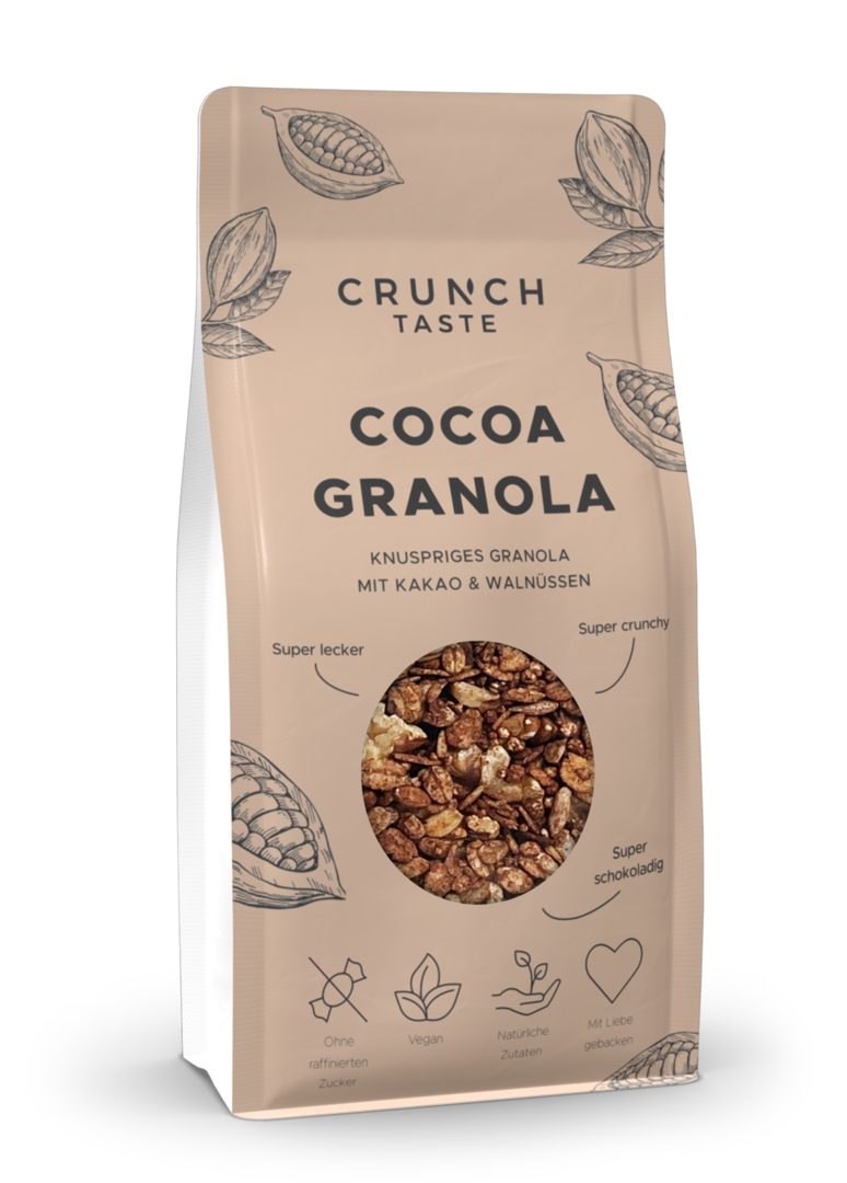 Granola mit Kakao & Walnüssen von Crunchtaste GmbH