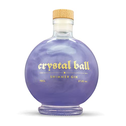 Crystal Ball Shimmer Gin 37,5% Vol. 0,7l in Geschenkbox mit LED Lichtsticker von Crystal Ball Gin