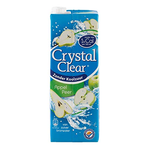 Crystal Clear Nicht prickelnder Apfel-Birnen-Geschmack 8 Packungen x 1,5 Liter von Crystal Clear