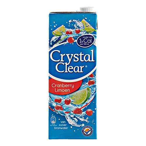 Crystal Clear Nicht prickelnder Preiselbeer-Limetten-Smaak 8 Packungen x 1,5 Liter von Crystal Clear