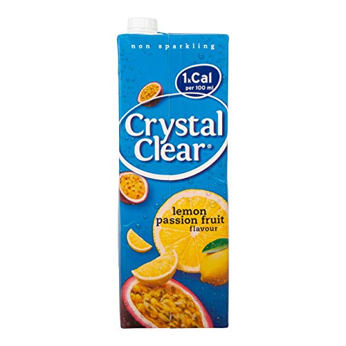 Crystal Clear Nicht prickelnder Zitronen-Maracuja-Smaak 8 Packungen x 1,5 Liter von Crystal Clear