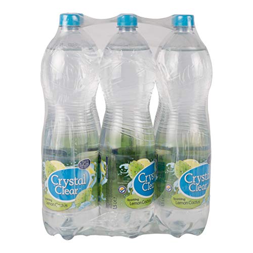 Crystal Clear Prickelnder Zitronen-Kaktus-Smaak 6 PET-Flaschen x 1,5 Liter von Crystal Clear