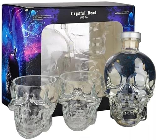 CRYSTAL HEAD VODKA 70 CL PACK MIT ZWEI GROSSEN GLÄSERN von Crystal Head