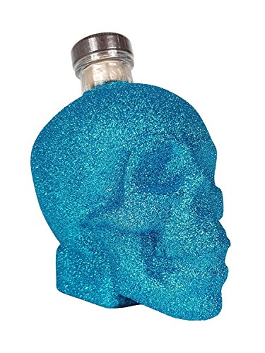 Crystal Head Vodka 0,7l 700ml (40% Vol) Bling Bling Glitzerflasche in blau -[Enthält Sulfite] von Crystal Head