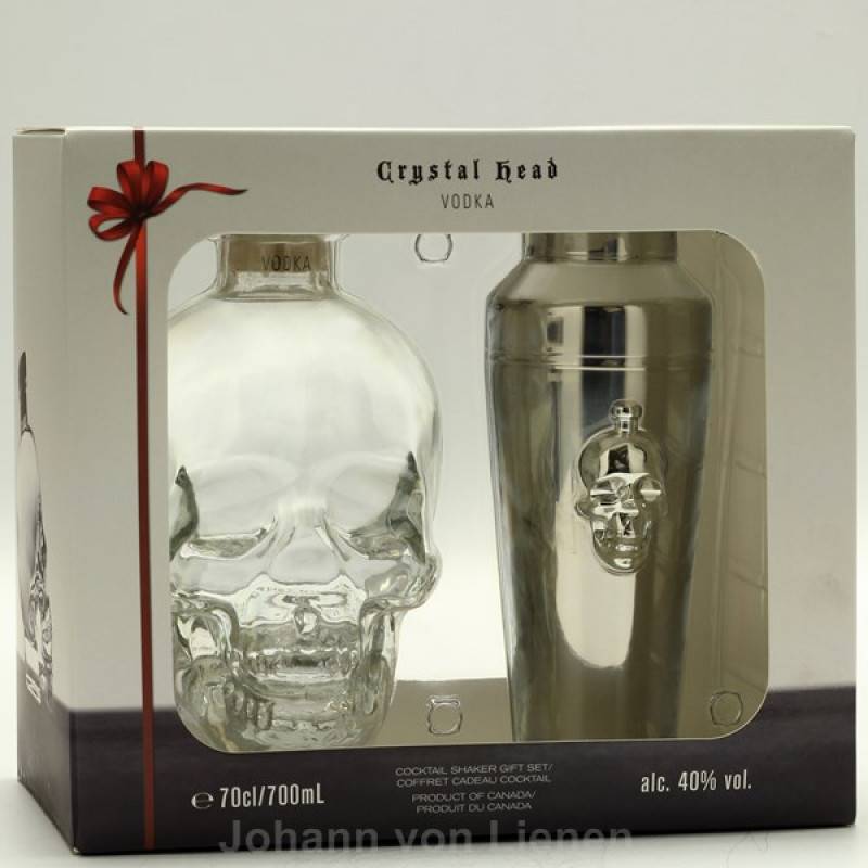 Crystal Head Vodka mit Shaker 0,7 L 40%vol von Crystal Head