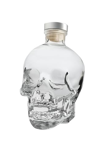 CRYSTEL HEAD VODKA - 0,7l (40% Vol.) – Premium Vodka aus Kanada, Ikonische Totenkopf-Flasche von Crystal Head