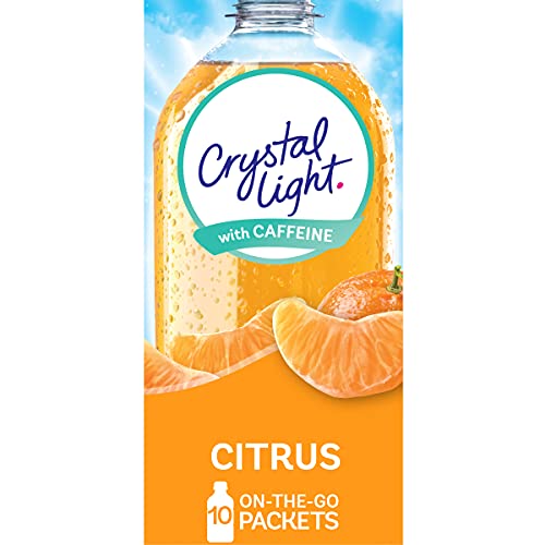 Crystal Light Citrus Energy Drink Mix mit Koffein (10 Päckchen) von Crystal Light