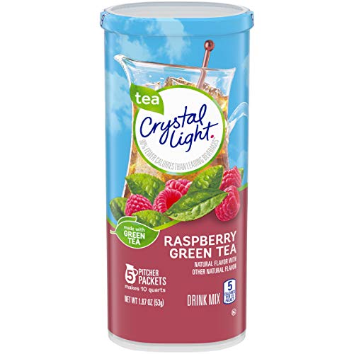 Crystal Light Green Tea Raspberry Drink Mix (10-Quart), 5-Count, 1.87-Ounce Packages (Pack of 4) von Crystal Light