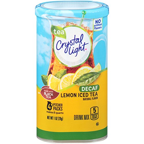 None LeNoneon Decaf Iced Tea Drink NoneiNone (16 Pitcher Packets, 4 Canisters of 4) von Crystal Light
