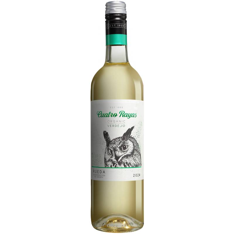 Cuatro Rayas Verdejo Organic 2024  0.75L 13.5% Vol. Weißwein Trocken aus Spanien von Cuatro Rayas