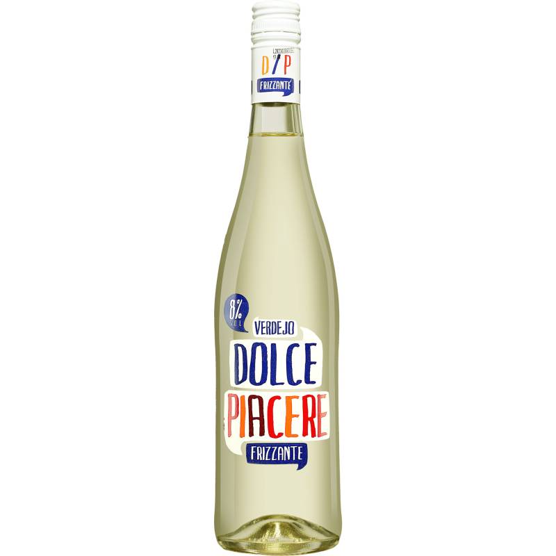 Dolce Piacere Verdejo Frizzante  0.75L 8% Vol. Lieblich aus Spanien von Cuatro Rayas