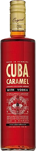 Cuba Caramel | Vodka | 700 ml | 30% Vol. | Von der vielleicht modernsten Liqueur-Range | Macht Lust auf kreative Cocktails | Aus Melasse hergestellt von Cuba Caramel Vodka