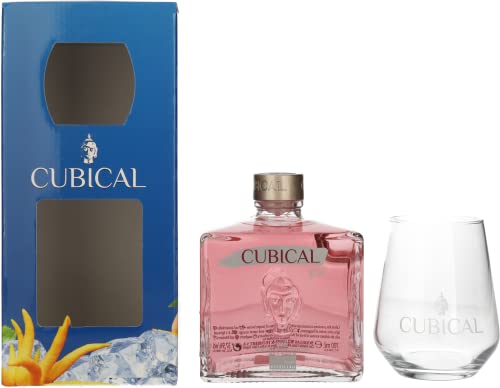 Cubical KISS Special Distilled Gin 37,5% Vol. 0,7l in Geschenkbox mit Glas von Cubical