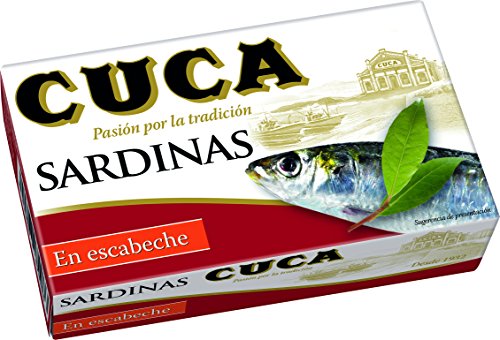 Eingelegte Sardinen Cuca 3/4 Stück rr - 120 g - [5er Pack] von Cuca