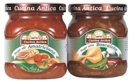 Cucina Antica -"Boscaiola" Sauce with Mushrooms - 200 g (Pack of 2 Glass Jar) von Cucina Antica