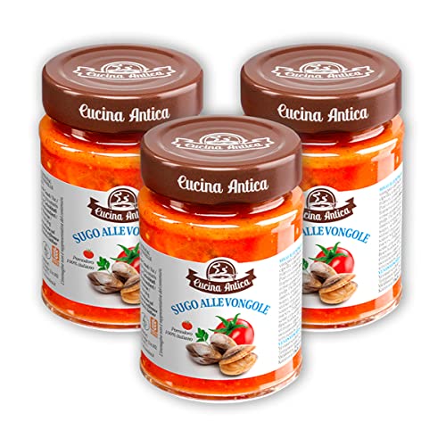 Cucina Antica - Rote Muschelsoße - 3 Gläser 190 g von Cucina Antica