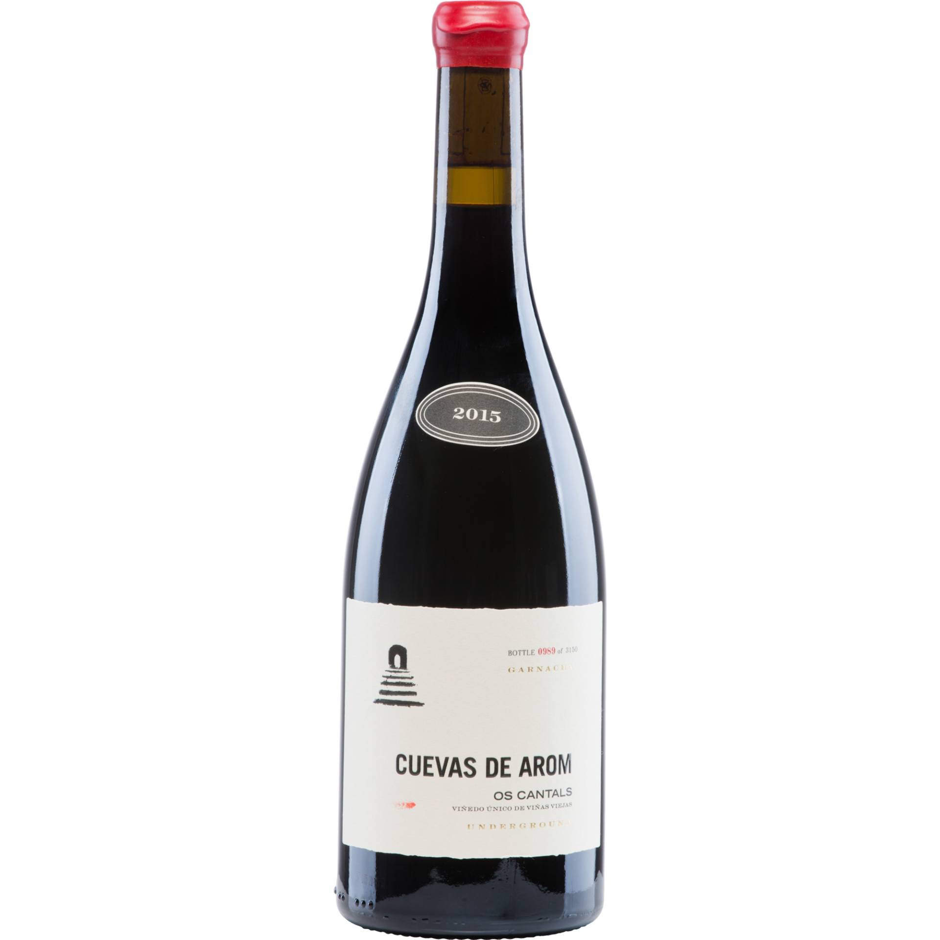 Cuevas de Arom Os Cantals, Campo de Borja DO, Campo de Borja, 2015, Rotwein von Cuevas de Arom - Ma Zambrano, 31, Torre Oeste - Planta 13, 50018 Zaragoza (Aragón), Spanien