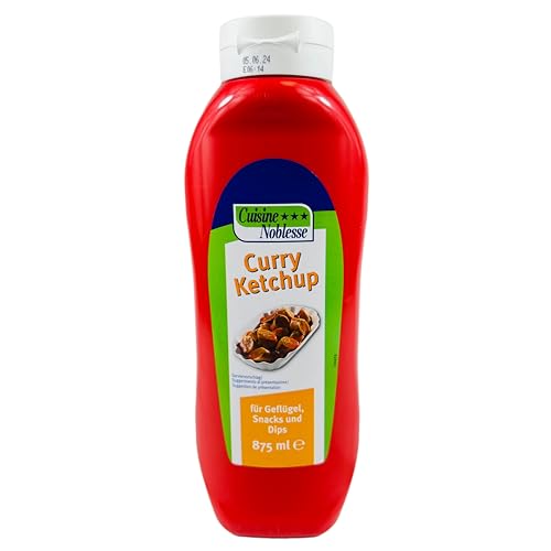 Cuisine Noblesse - Premium Curry Ketchup 875 ml Flasche in Gastro-Qualität - Curryketchup ideal zum Grillen für Geflügel, Fleisch, Snacks und Dips - Fruchtig, würzig und vollaromatisch Cuisine Noblesse - Premium Curry Ketchup 875 ml Flasche in Gastro-Qualität - Curryketchup ideal zum Grillen für Geflügel, Fleisch, Snacks und Dips - Fruchtig, würzig und vollaromatisch von Cuisine Noblesse