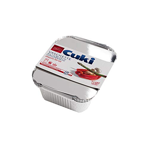 Cuki –, Aluminium Tabletts mit Deckel, 5 Stück Cuki –, Aluminium Tabletts mit Deckel, 5 Stück von Cuki