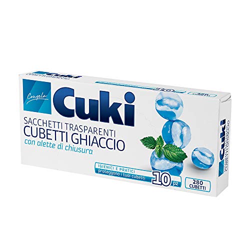 Cuki – Ice Cube Taschen transparent, mit Schließen Klappen, 10 Staubbeutel Cuki – Ice Cube Taschen transparent, mit Schließen Klappen, 10 Staubbeutel von Cuki