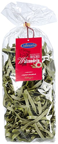 Culinaria Spinat-Walznudeln 8 mm, 3er Pack (3 x 500 g) von Culinaria